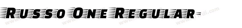 Russo One Regular字体转换